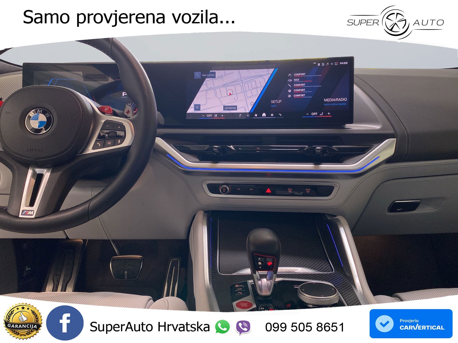 BMW XM 50e (476 KS) M xDrive M Steptronic ZRAČNI+ACC+4xGR SJED+360