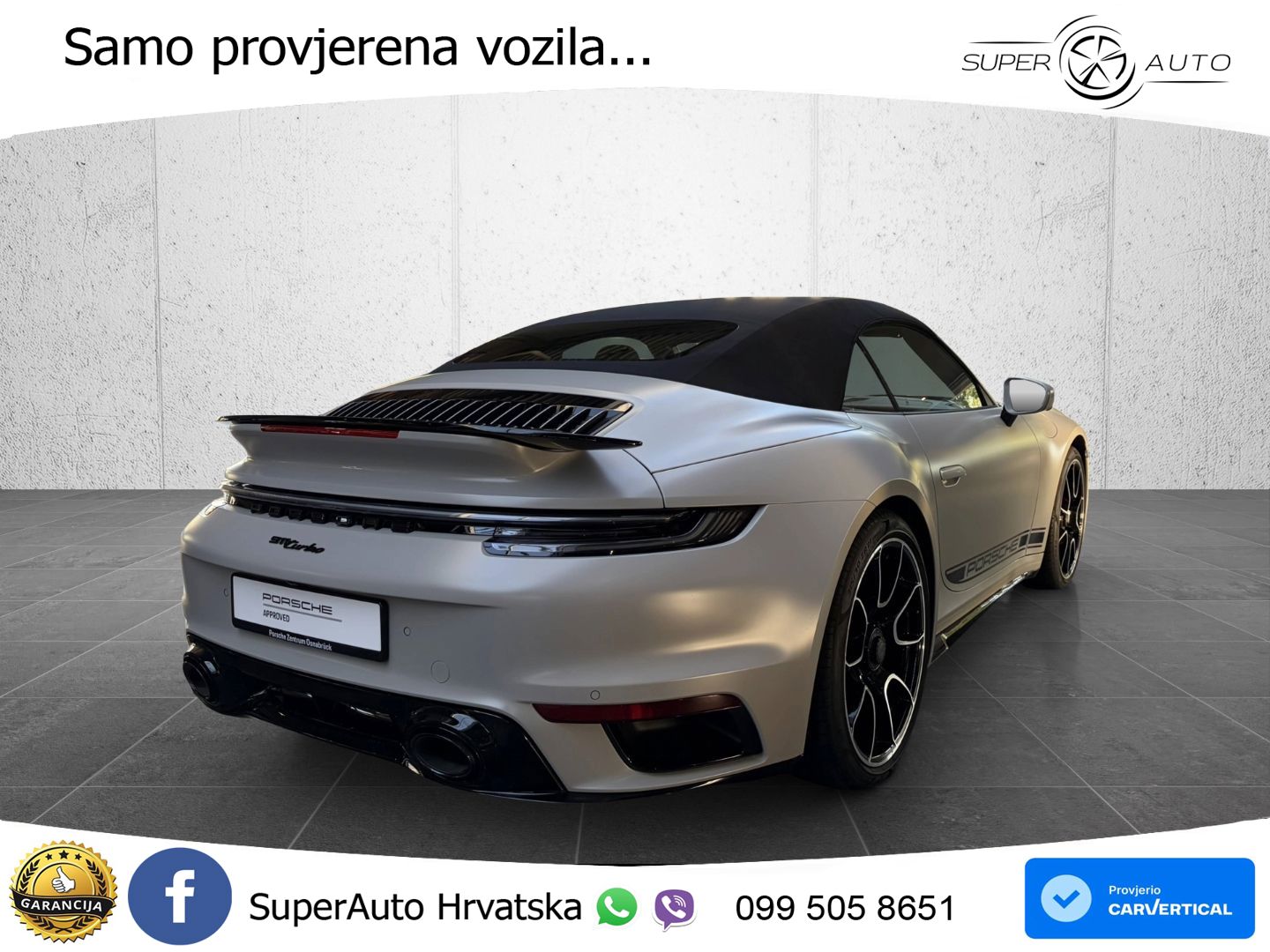 Porsche 911 Turbo Cabriolet 3.8 (580 KS) PDK MATRIX+GR SJED+KAM
