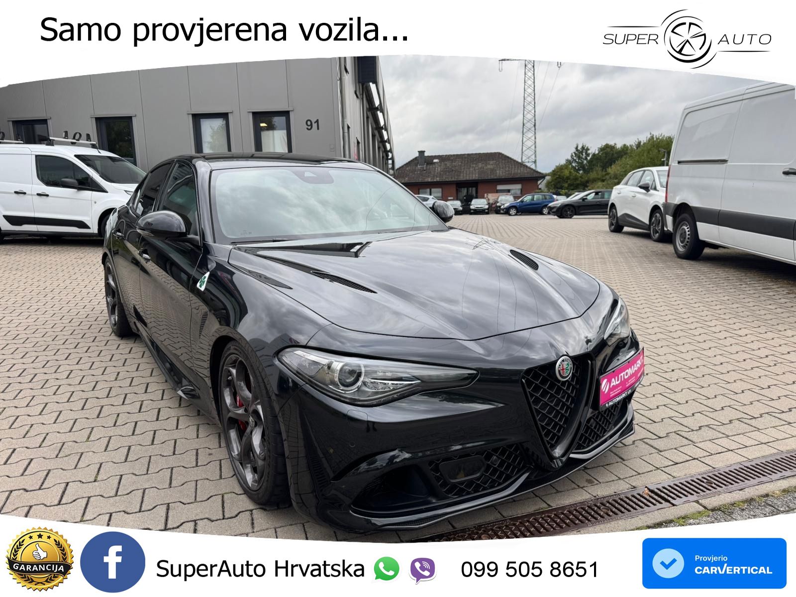 Alfa Romeo Giulia Quadrifoglio 2.9 V6 BiTurbo (510 KS) Automatic LED+GR SJED+ACC