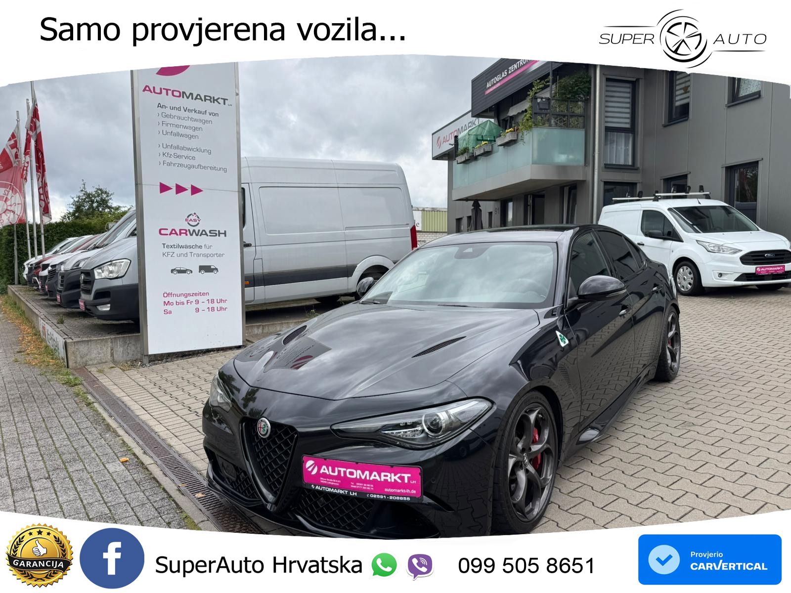 Alfa Romeo Giulia Quadrifoglio 2.9 V6 BiTurbo (510 KS) Automatic LED+GR SJED+ACC