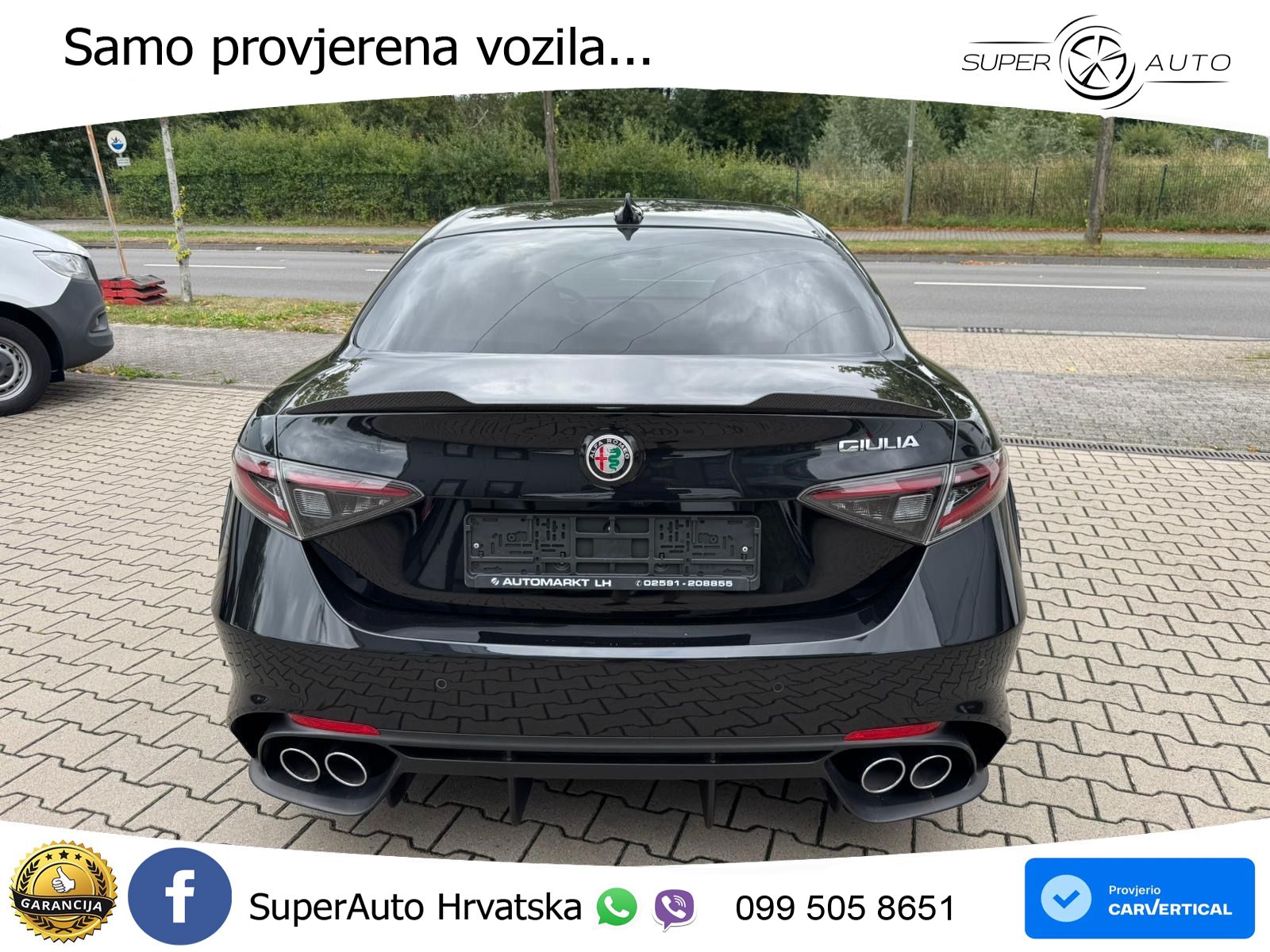 Alfa Romeo Giulia Quadrifoglio 2.9 V6 BiTurbo (510 KS) Automatic LED+GR SJED+ACC