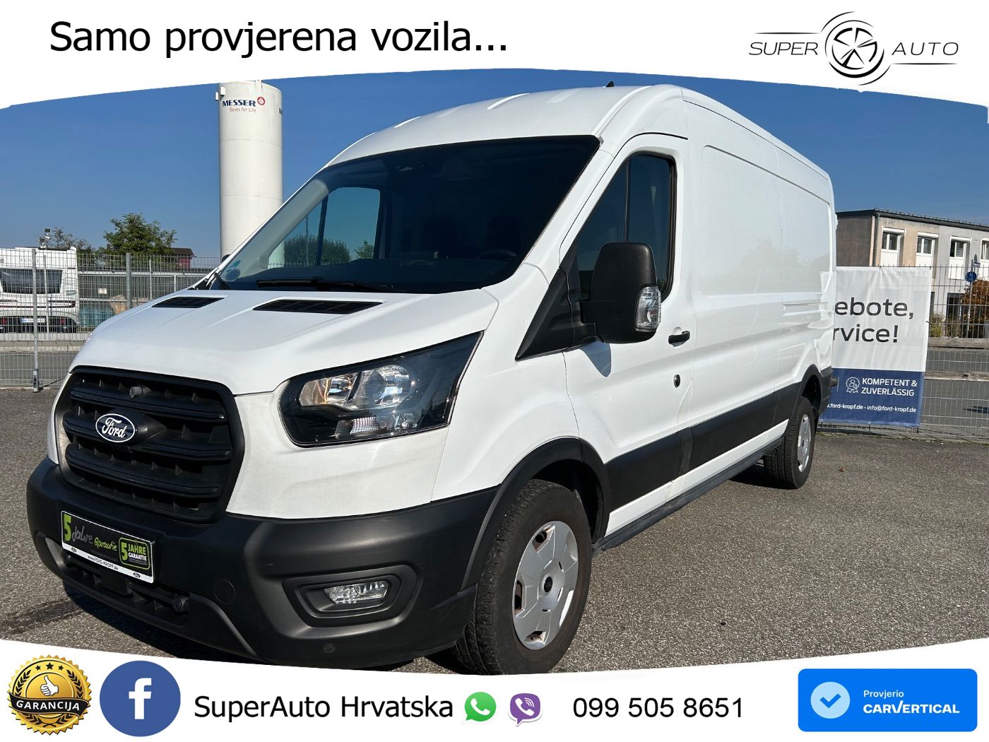 Ford Transit 350 L3H2 Trend KLIMAAUT*SPUR*CARPLAY*CAM 131 KS