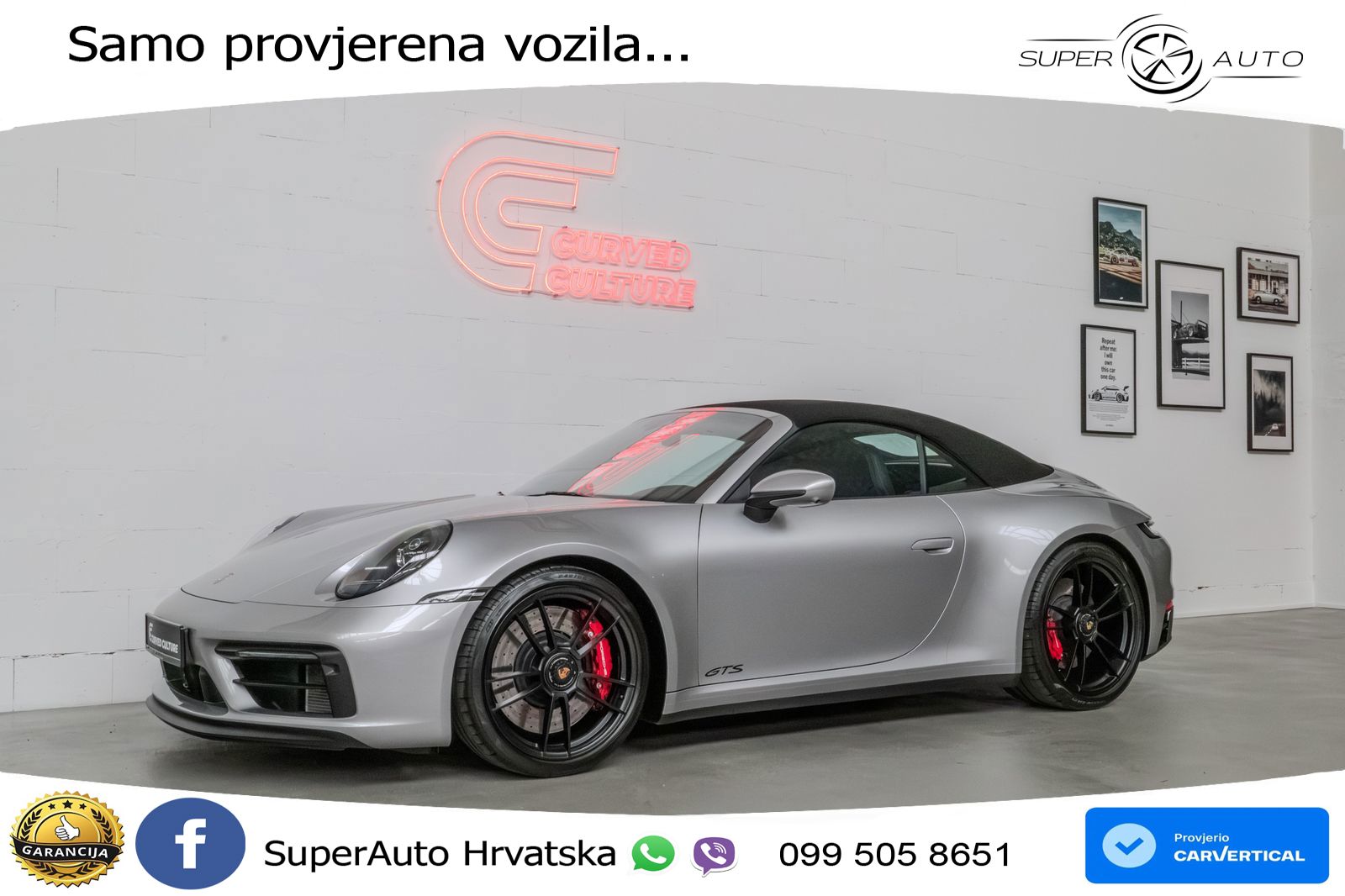 Porsche 911 Carrera GTS Cabriolet 3.0 (480 KS) PDK LED+GR SJED+ACC