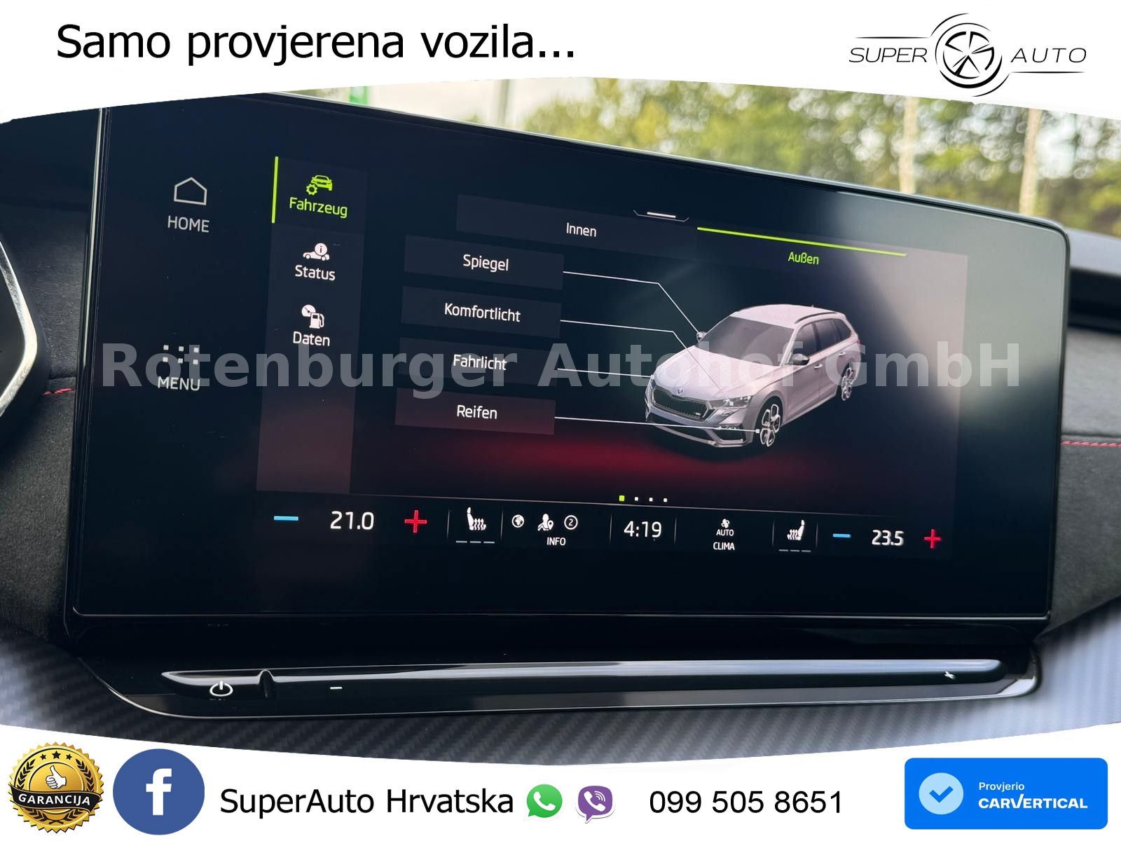 Škoda Octavia Combi RS 2.0 TDI (200 KS) DSG LED+GR SJED+ACC