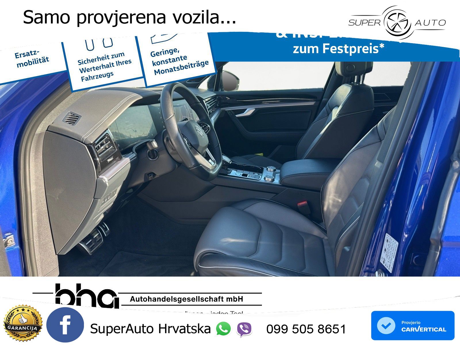 Volkswagen Touareg 3.0 V6 TDI (286 KS) 4MOTION Tiptronic R-Line ZRAČNI+ACC+GR SJED+KAM+PANO