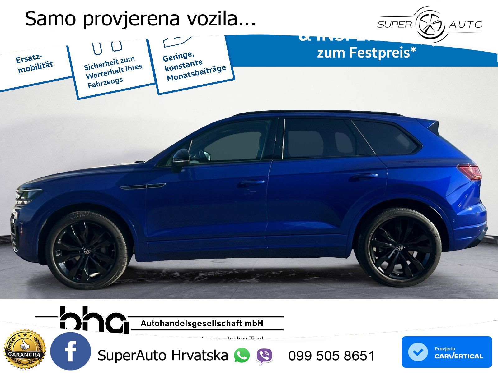 Volkswagen Touareg 3.0 V6 TDI (286 KS) 4MOTION Tiptronic R-Line ZRAČNI+ACC+GR SJED+KAM+PANO