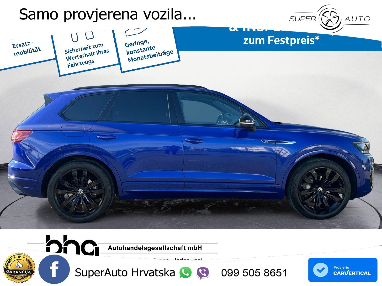 Volkswagen Touareg 3.0 V6 TDI (286 KS) 4MOTION Tiptronic R-Line ZRAČNI+ACC+GR SJED+KAM+PANO