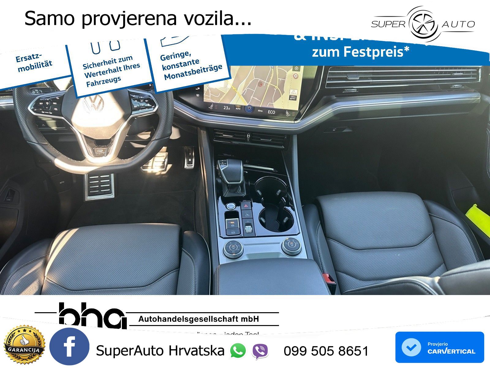 Volkswagen Touareg 3.0 V6 TDI (286 KS) 4MOTION Tiptronic R-Line ZRAČNI+ACC+GR SJED+KAM+PANO
