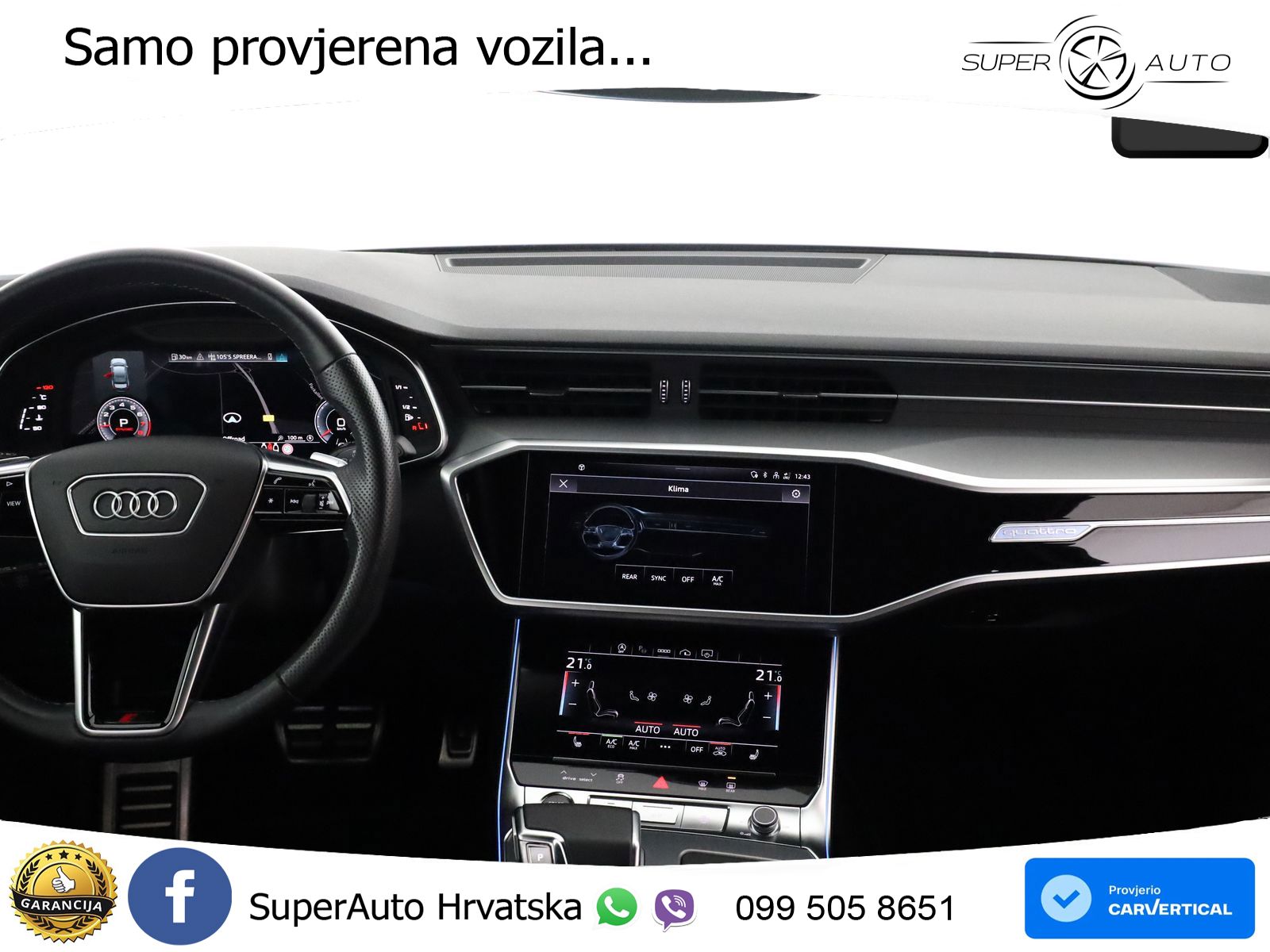 Audi A6 45 TFSI (265 KS) quattro ultra S tronic S line LED+GR SJED+ACC