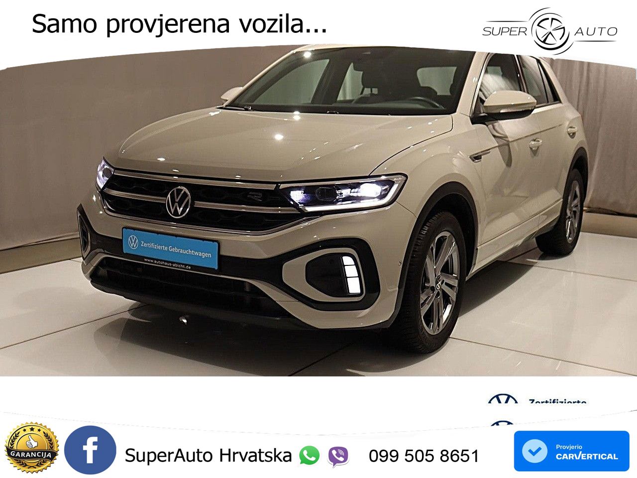 Volkswagen T-Roc 1.5 TSI (150 KS) DSG R-Line LED+GR SJED+ACC