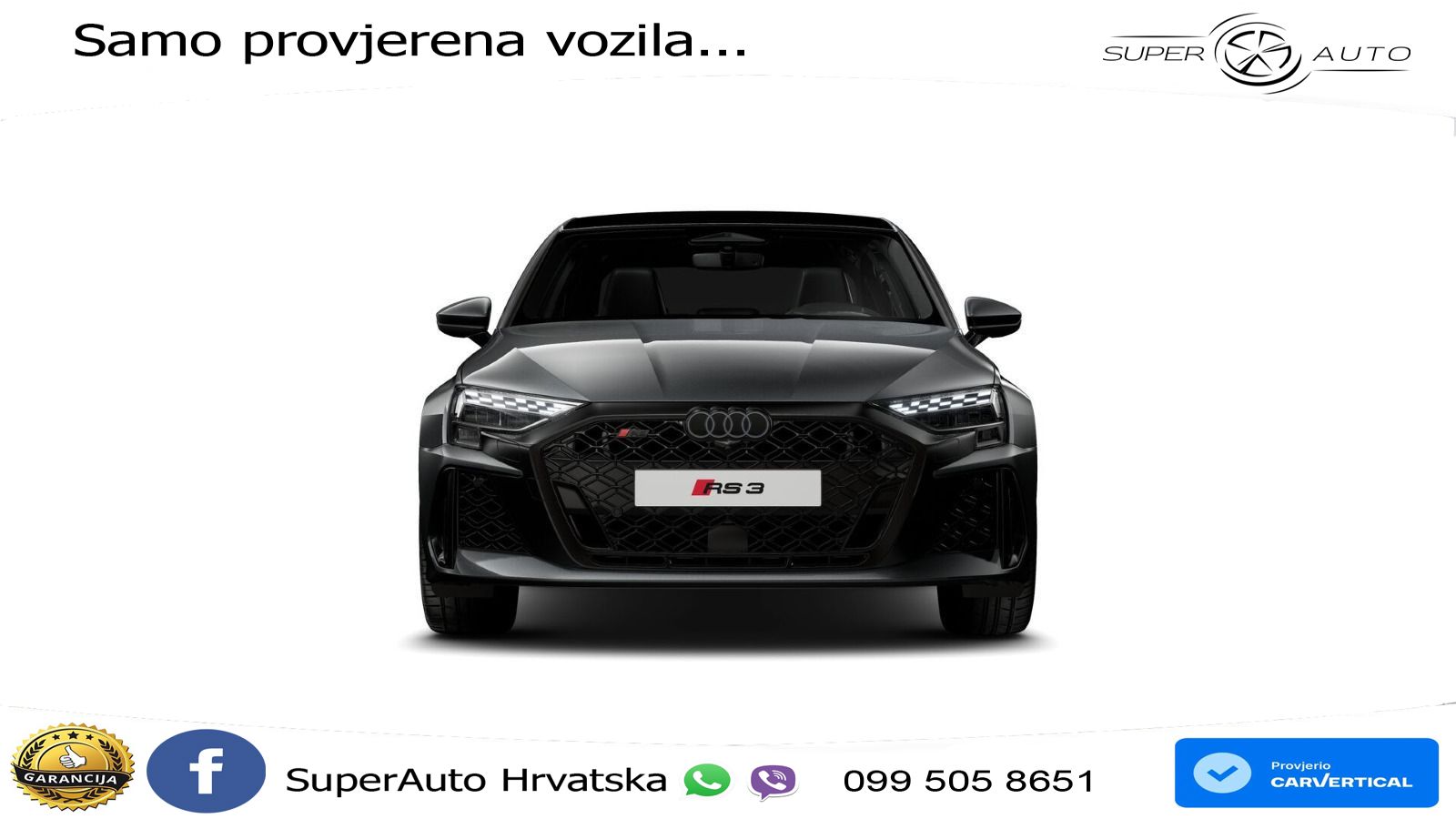 Audi RS3 Sedan 2.5 TFSI (400 KS) quattro S tronic MATRIX+GR SJED+KAM
