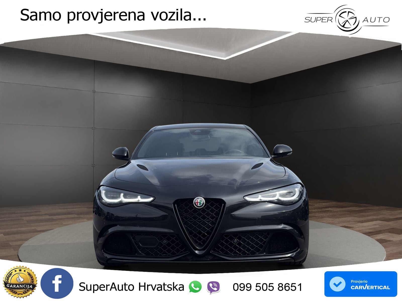 Alfa Romeo Giulia Quadrifoglio 2.9 V6 Bi-Turbo (520 KS) Automatic MATRIX+GR SJED+KAM