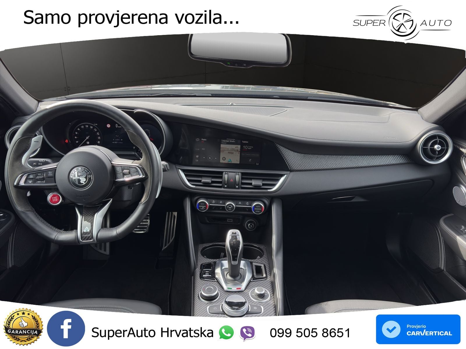 Alfa Romeo Giulia Quadrifoglio 2.9 V6 Bi-Turbo (520 KS) Automatic MATRIX+GR SJED+KAM