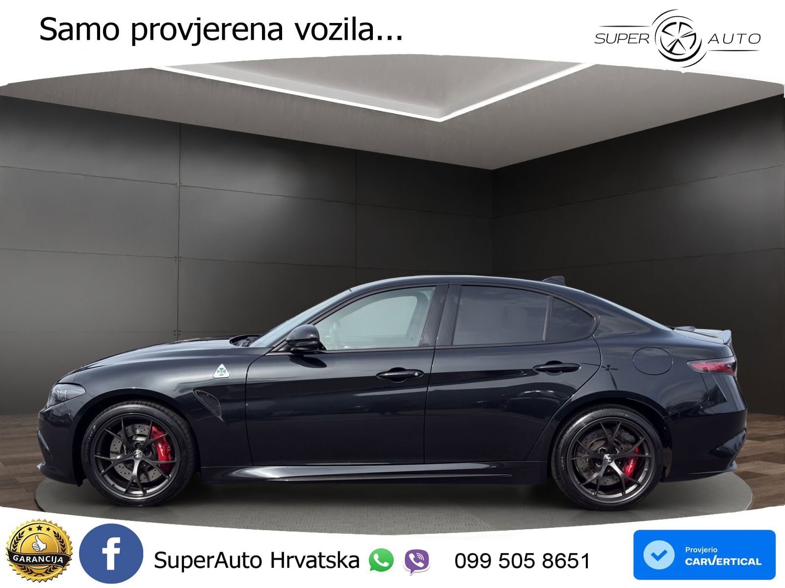 Alfa Romeo Giulia Quadrifoglio 2.9 V6 Bi-Turbo (520 KS) Automatic MATRIX+GR SJED+KAM