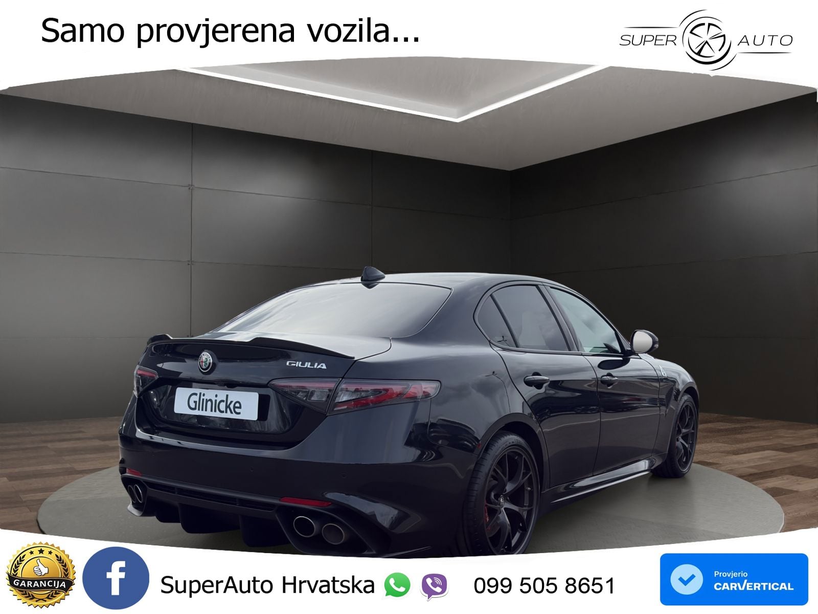 Alfa Romeo Giulia Quadrifoglio 2.9 V6 Bi-Turbo (520 KS) Automatic MATRIX+GR SJED+KAM