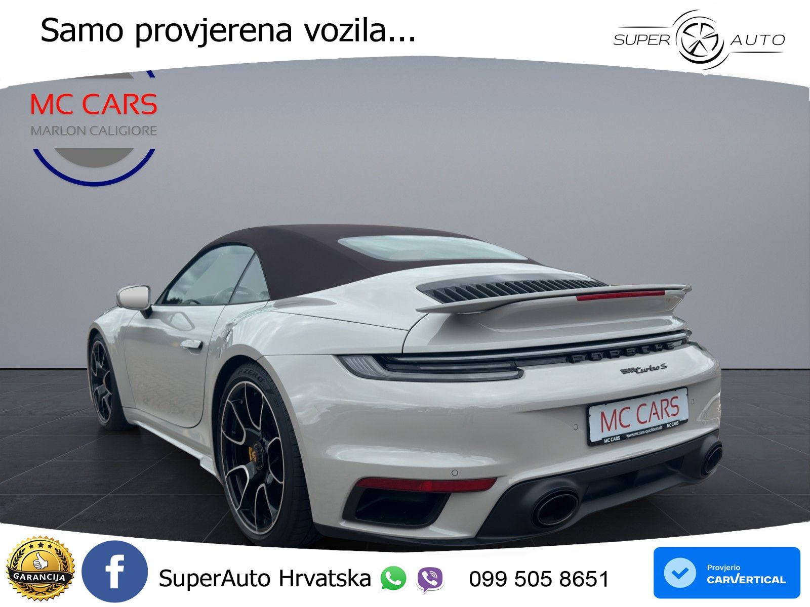 Porsche 911 Turbo S Cabriolet 3.8 (650 KS) PDK ZRAČNI+ACC+GR SJED+KAM