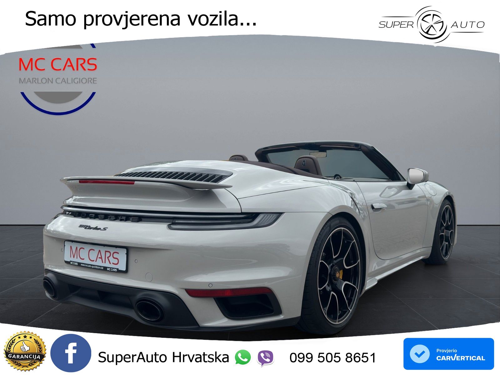 Porsche 911 Turbo S Cabriolet 3.8 (650 KS) PDK ZRAČNI+ACC+GR SJED+KAM