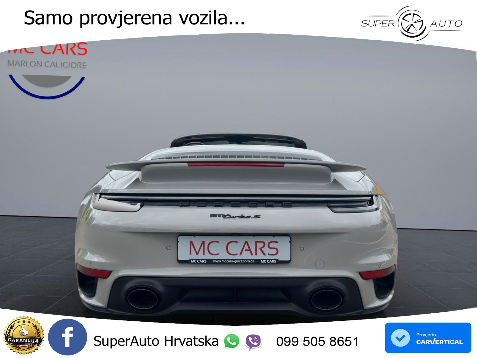 Porsche 911 Turbo S Cabriolet 3.8 (650 KS) PDK ZRAČNI+ACC+GR SJED+KAM