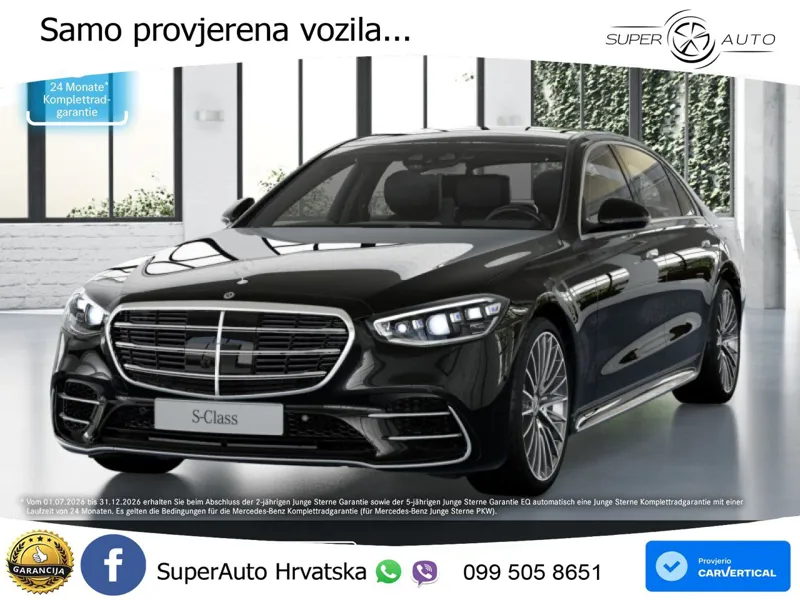 Mercedes S 580 V8 (503 KS) EQ Boost 4MATIC 9G-TRONIC AMG ZRAČNI+ACC+GR SJED+KAM+PANO