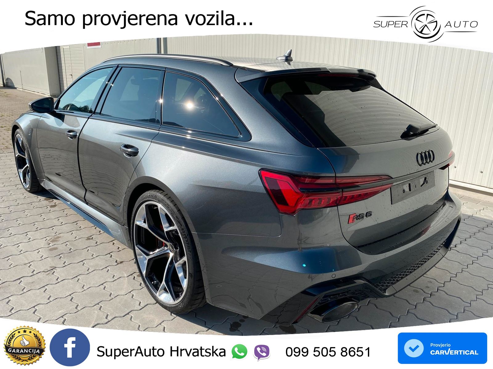 Audi RS6 Avant 4.0 TFSI V8 performance (630 KS)  quattro tiptronic LED+GR SJED+ACC