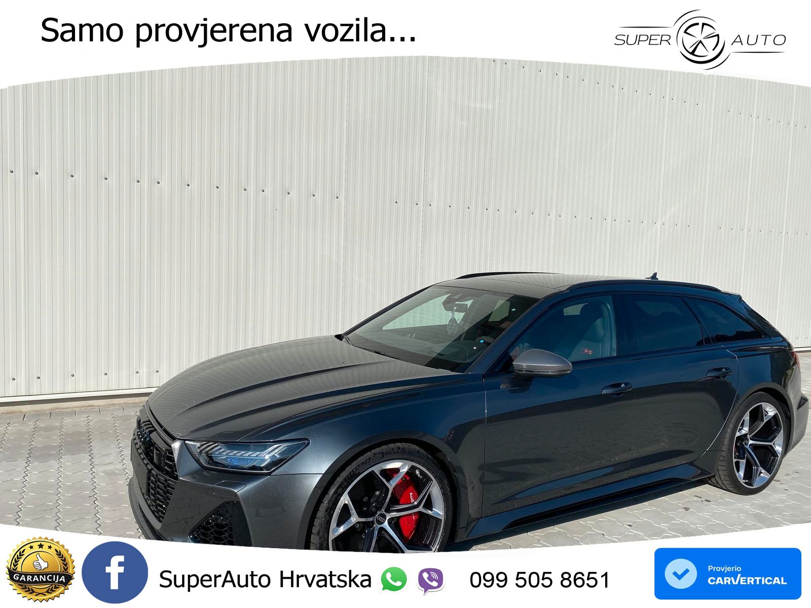 Audi RS6 Avant 4.0 TFSI V8 performance (630 KS)  quattro tiptronic LED+GR SJED+ACC