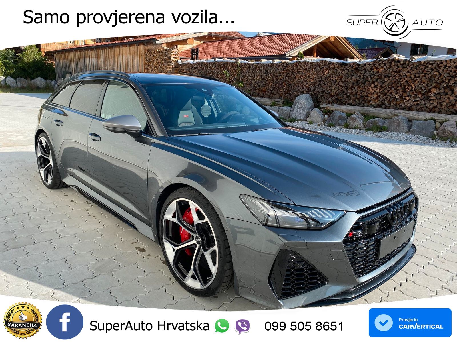 Audi RS6 Avant 4.0 TFSI V8 performance (630 KS)  quattro tiptronic LED+GR SJED+ACC