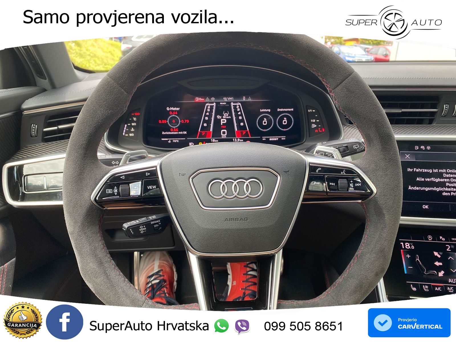 Audi RS6 Avant 4.0 TFSI V8 performance (630 KS)  quattro tiptronic LED+GR SJED+ACC