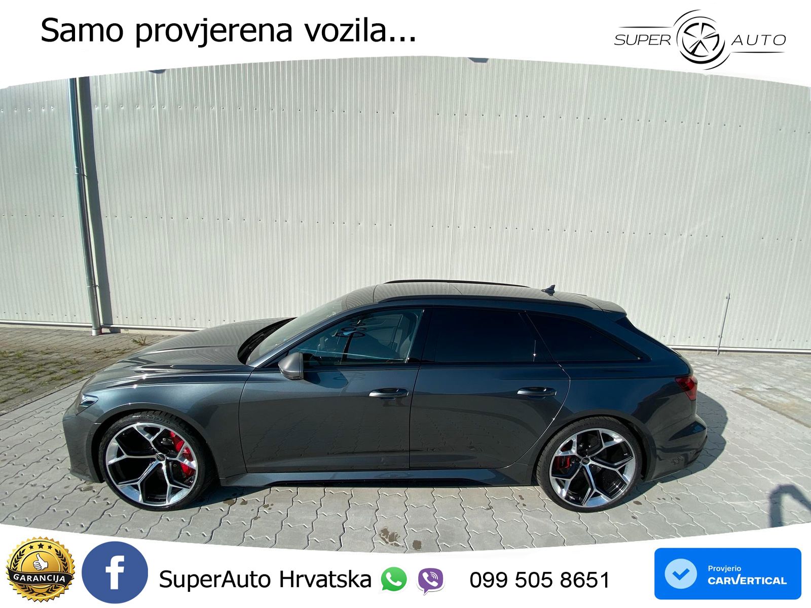 Audi RS6 Avant 4.0 TFSI V8 performance (630 KS)  quattro tiptronic LED+GR SJED+ACC