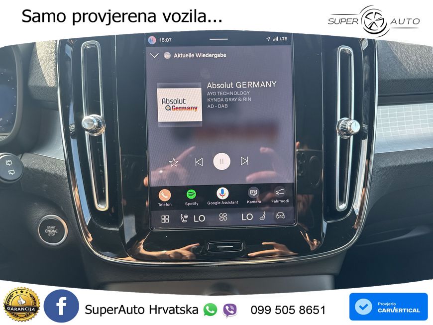 Volvo XC40 2.0 B3 163 KS Automatic LED+GR SJED+ACC