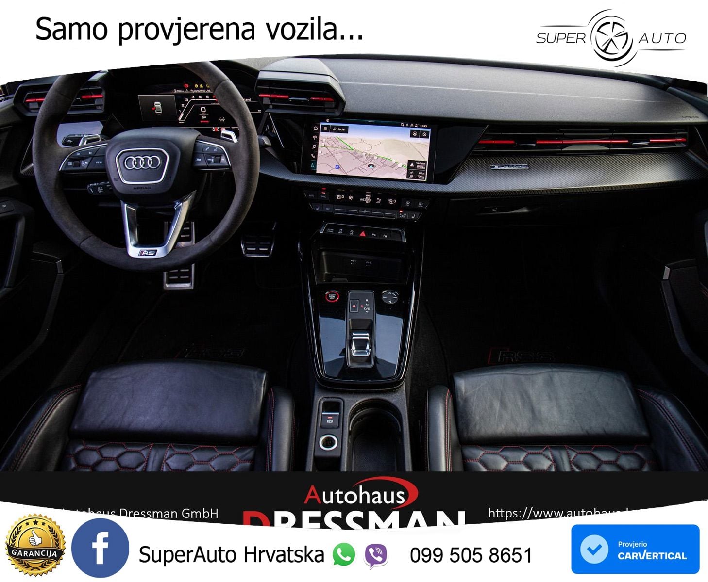 Audi RS3 Sedan 2.5 TFSI (400 KS) quattro S tronic MATRIX+GR SJED+KAM