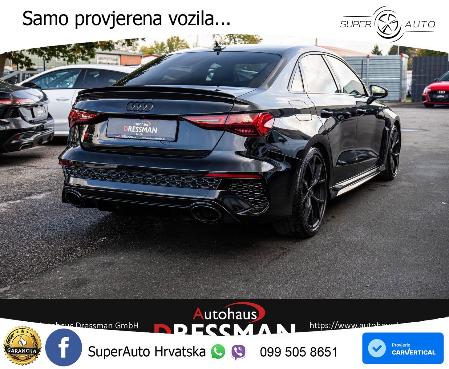 Audi RS3 Sedan 2.5 TFSI (400 KS) quattro S tronic MATRIX+GR SJED+KAM
