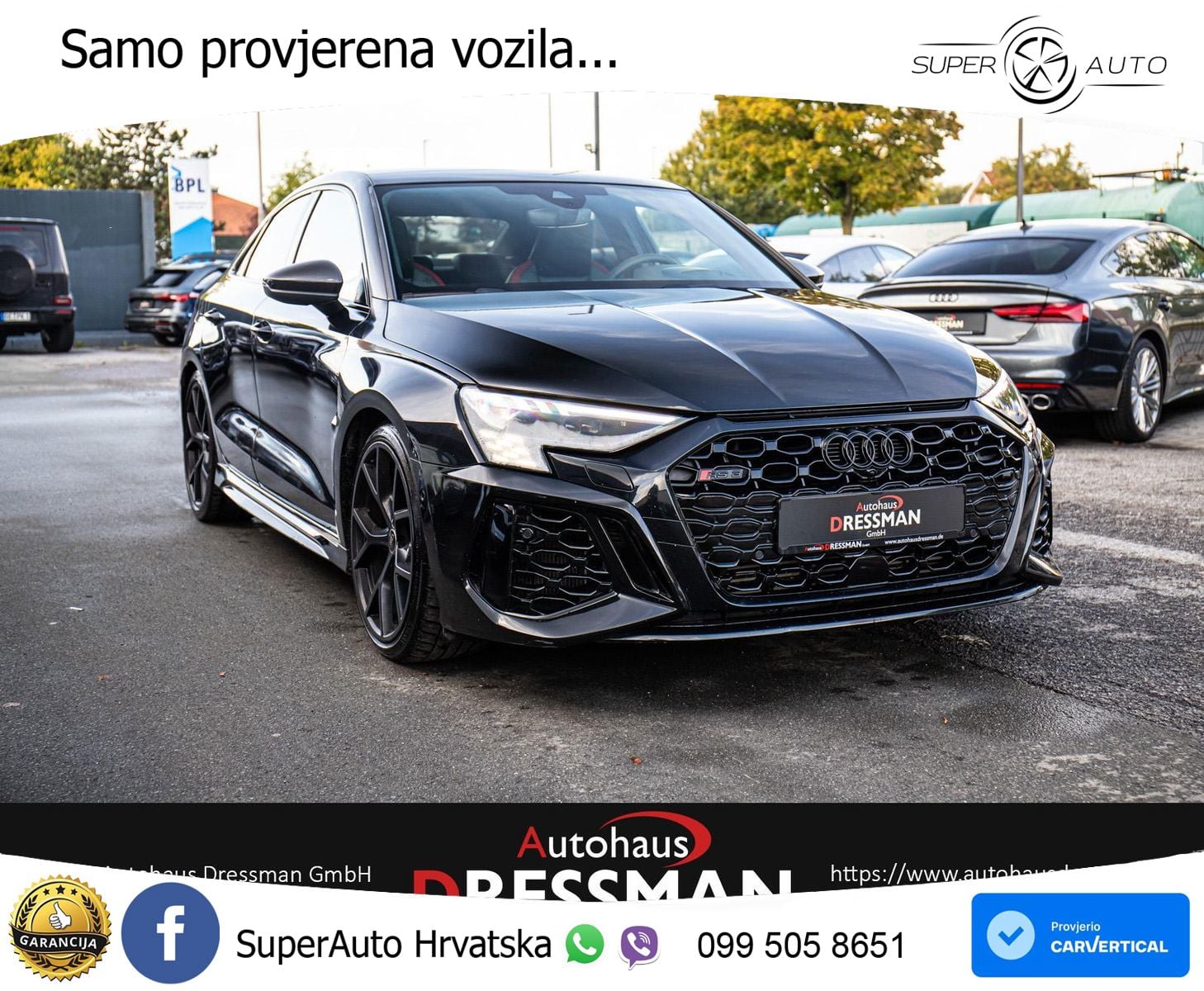 Audi RS3 Sedan 2.5 TFSI (400 KS) quattro S tronic MATRIX+GR SJED+KAM