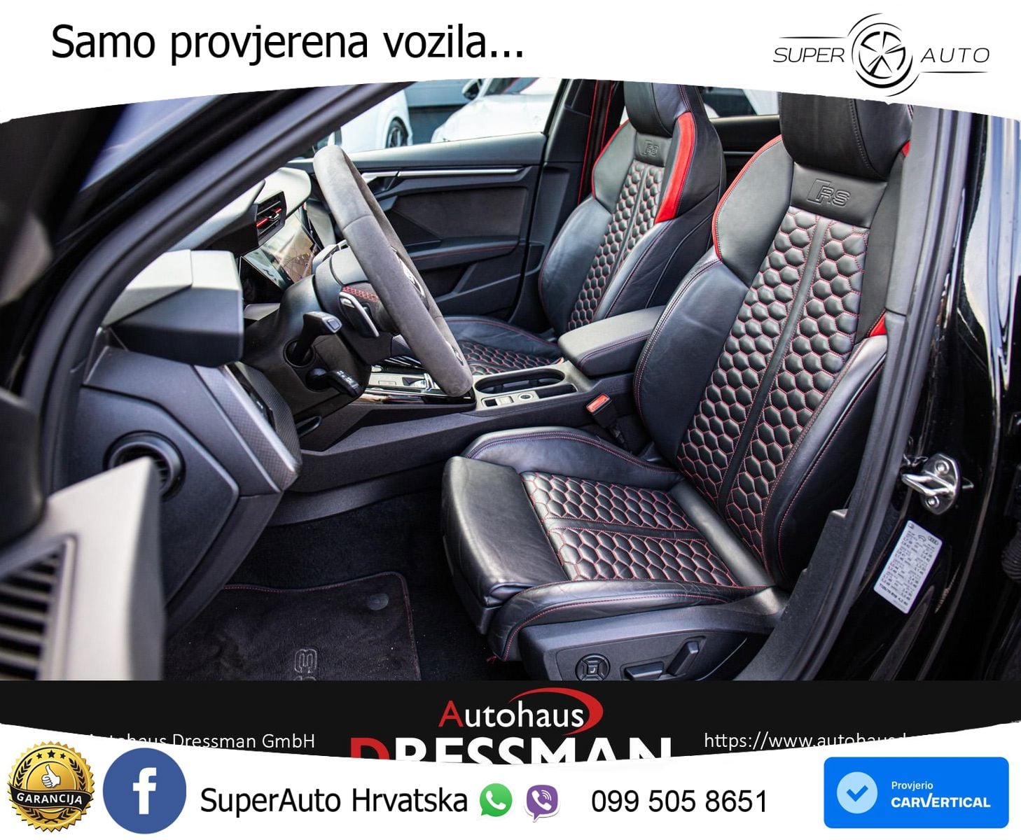 Audi RS3 Sedan 2.5 TFSI (400 KS) quattro S tronic MATRIX+GR SJED+KAM