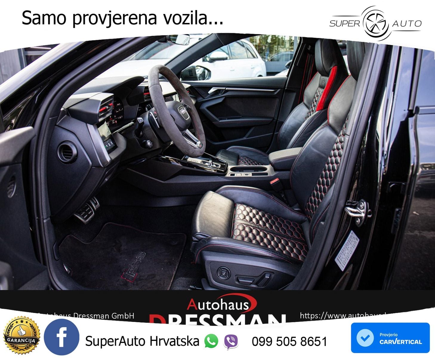 Audi RS3 Sedan 2.5 TFSI (400 KS) quattro S tronic MATRIX+GR SJED+KAM