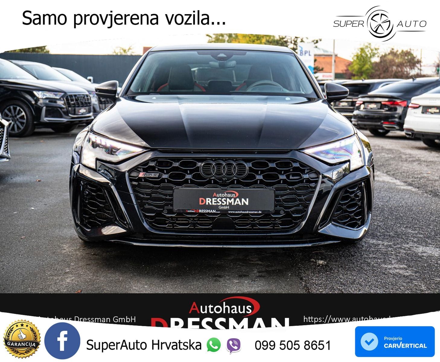 Audi RS3 Sedan 2.5 TFSI (400 KS) quattro S tronic MATRIX+GR SJED+KAM
