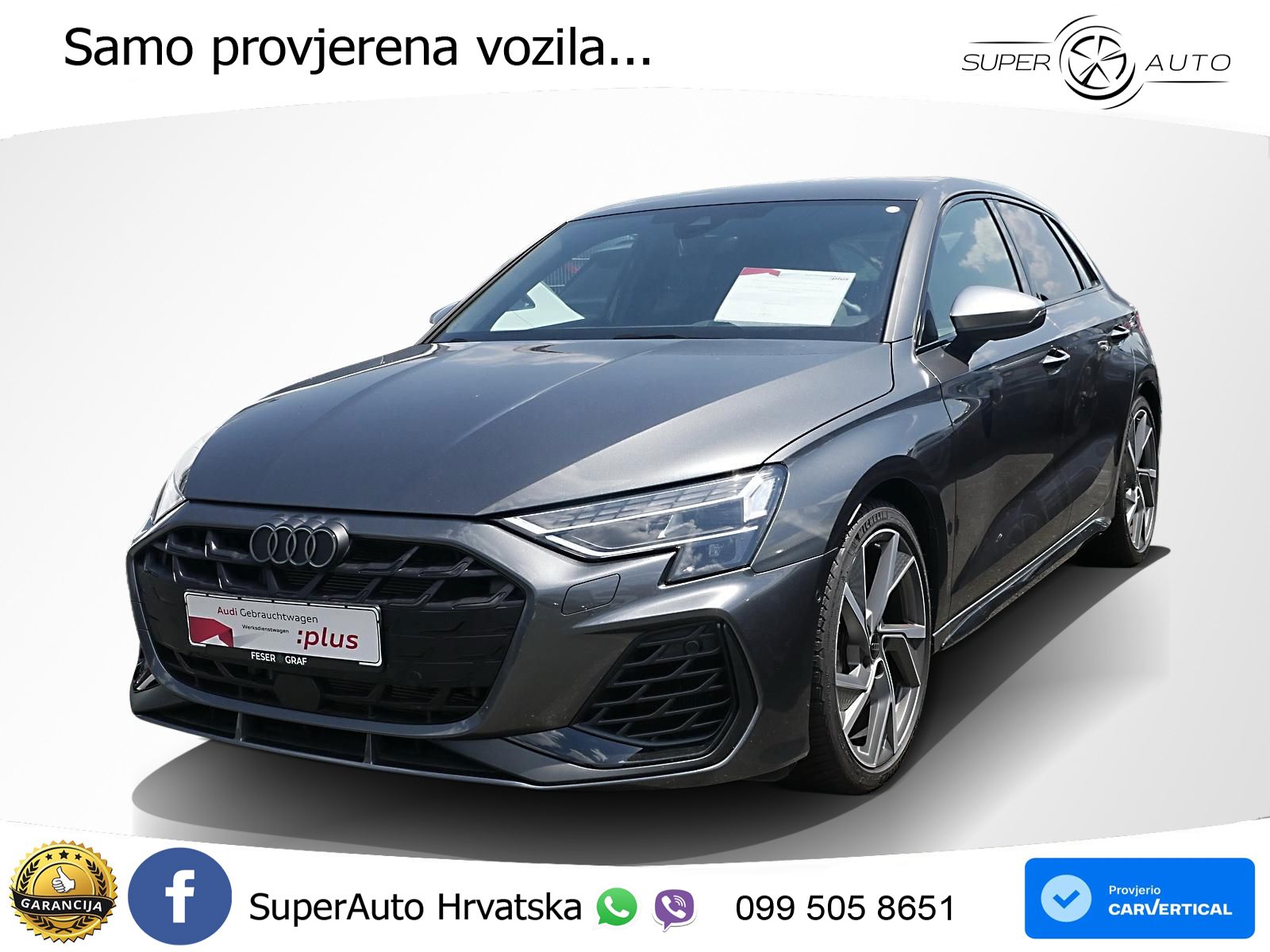 Audi S3 2.0 TFSI (333 KS) quattro S tronic LED+GR SJED+ACC