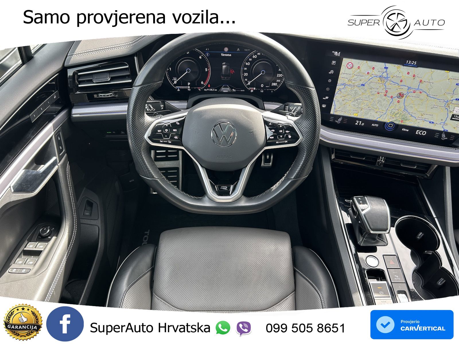 Volkswagen Touareg 3.0 V6 TDI (286 KS) 4MOTION Tiptronic R-Line ZRAČNI+ACC+GR SJED+KAM+PANO