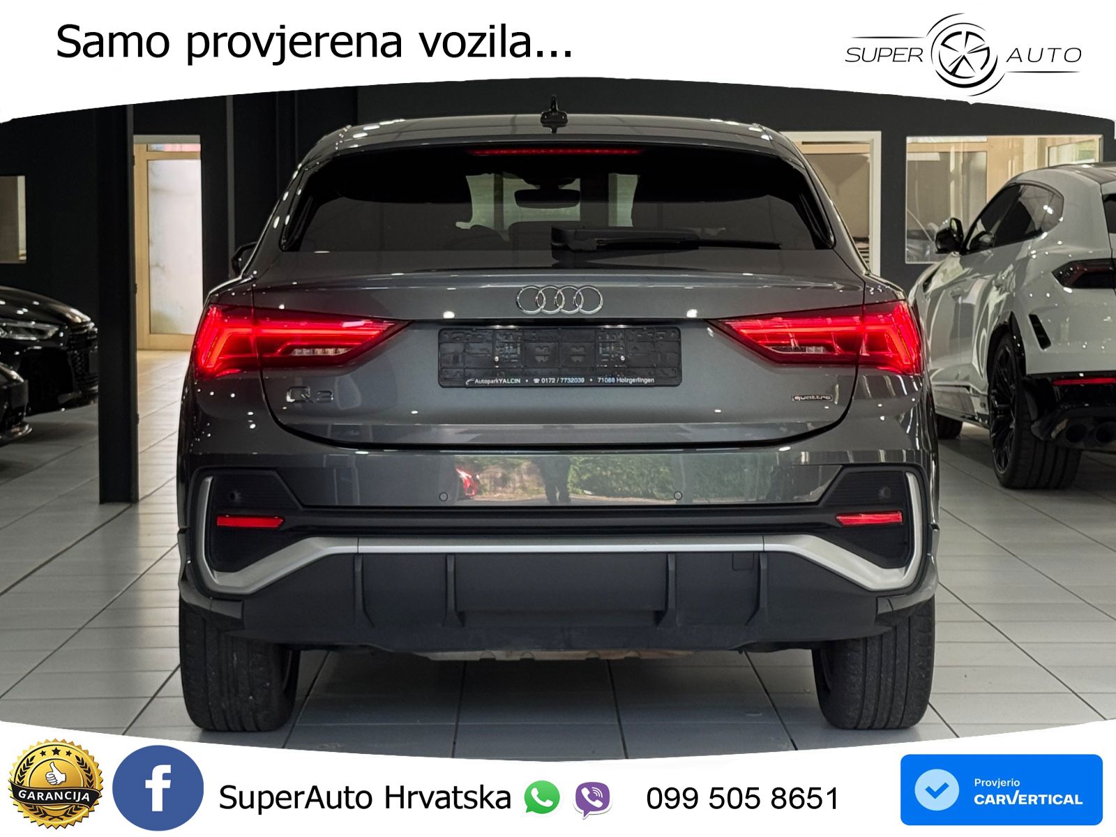 Audi Q3 II Sportback 45 TFSI (245 KS) quattro S tronic S line LED+GR SJED+ACC