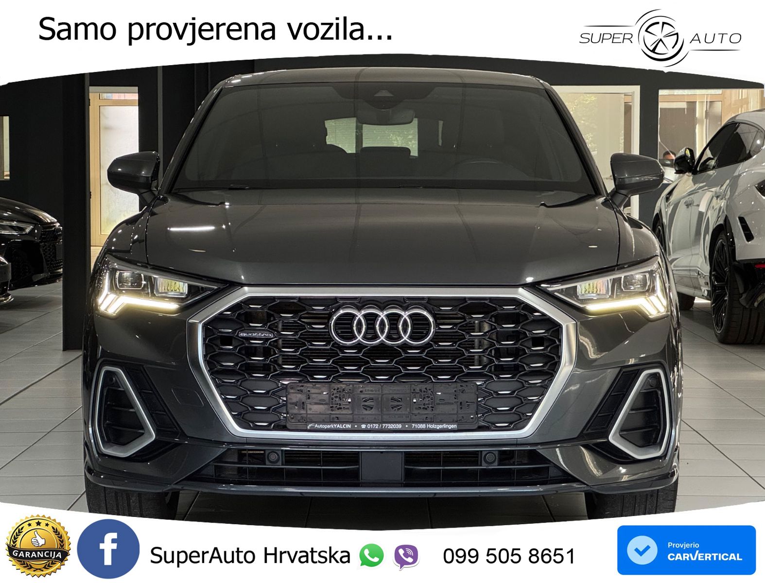 Audi Q3 II Sportback 45 TFSI (245 KS) quattro S tronic S line LED+GR SJED+ACC