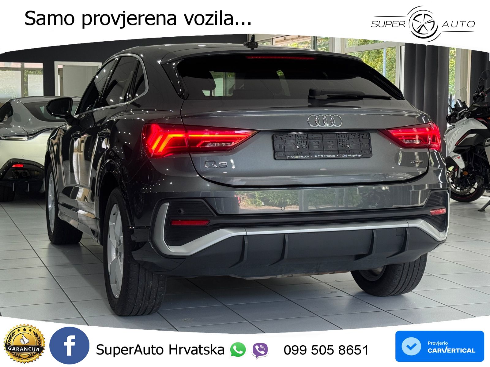 Audi Q3 II Sportback 45 TFSI (245 KS) quattro S tronic S line LED+GR SJED+ACC