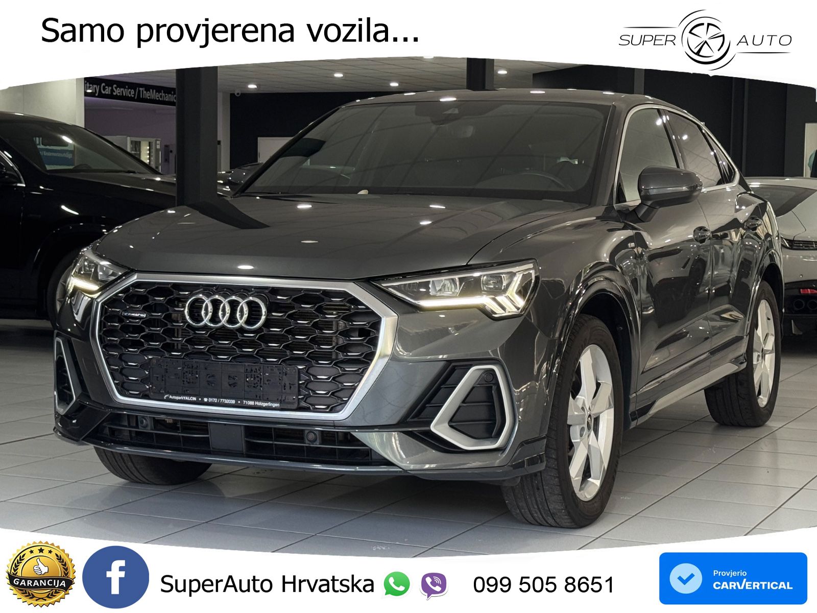 Audi Q3 II Sportback 45 TFSI (245 KS) quattro S tronic S line LED+GR SJED+ACC
