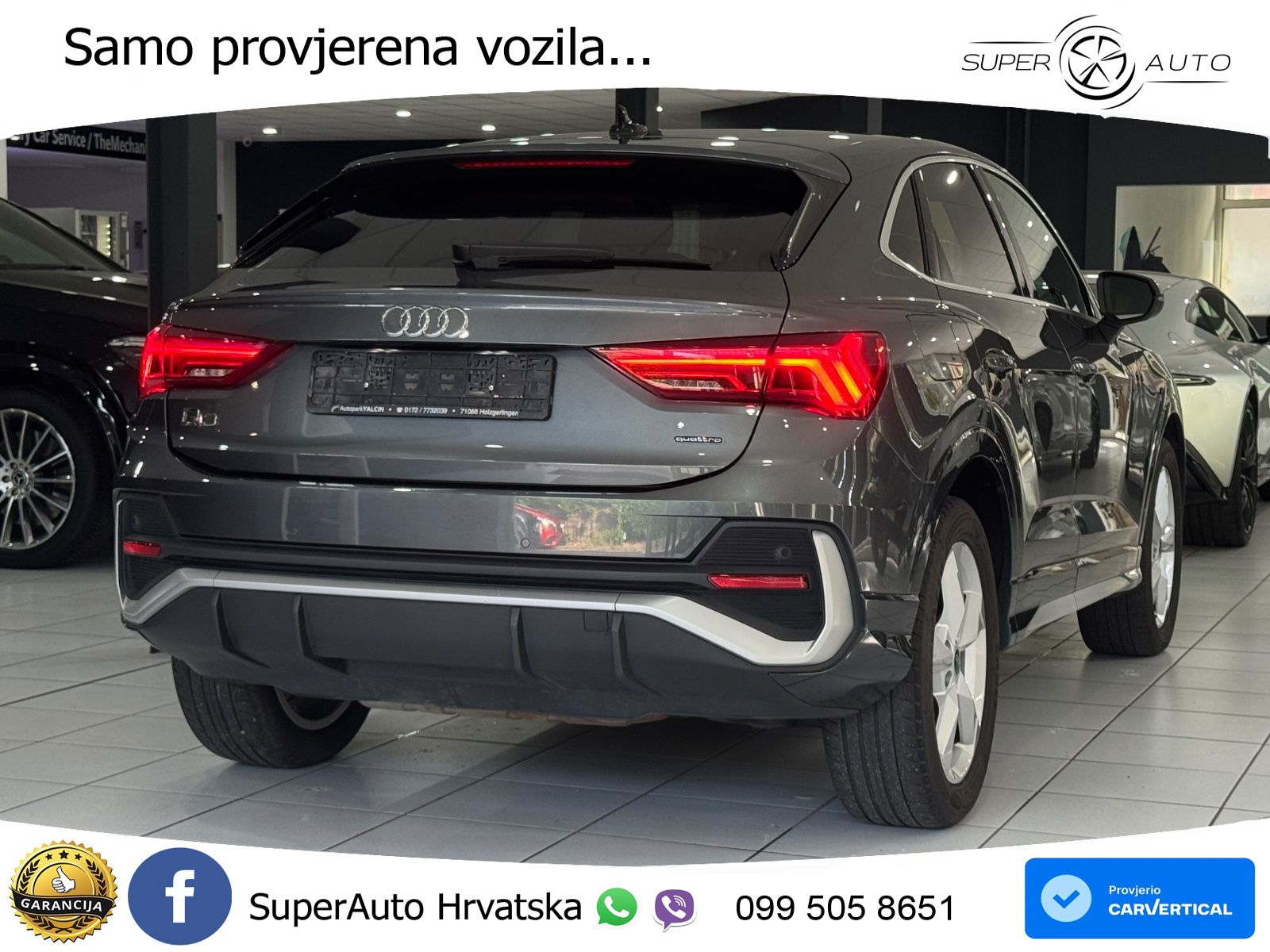 Audi Q3 II Sportback 45 TFSI (245 KS) quattro S tronic S line LED+GR SJED+ACC