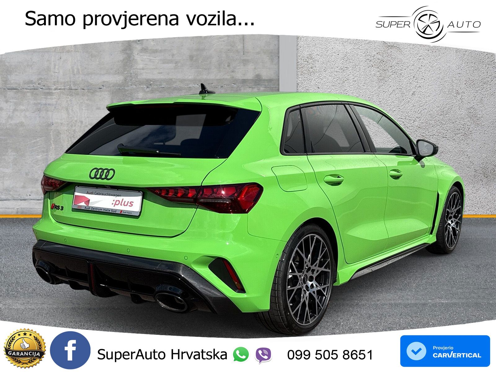 Audi RS3 Sedan 2.5 TFSI (400 KS) quattro S tronic MATRIX+GR SJED+KAM