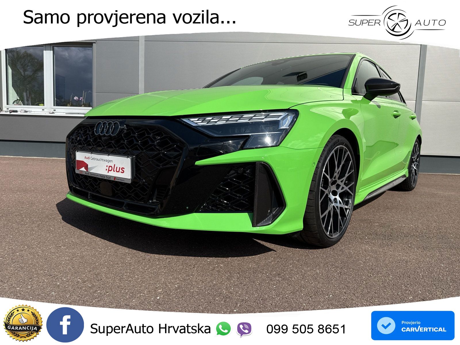Audi RS3 Sedan 2.5 TFSI (400 KS) quattro S tronic MATRIX+GR SJED+KAM