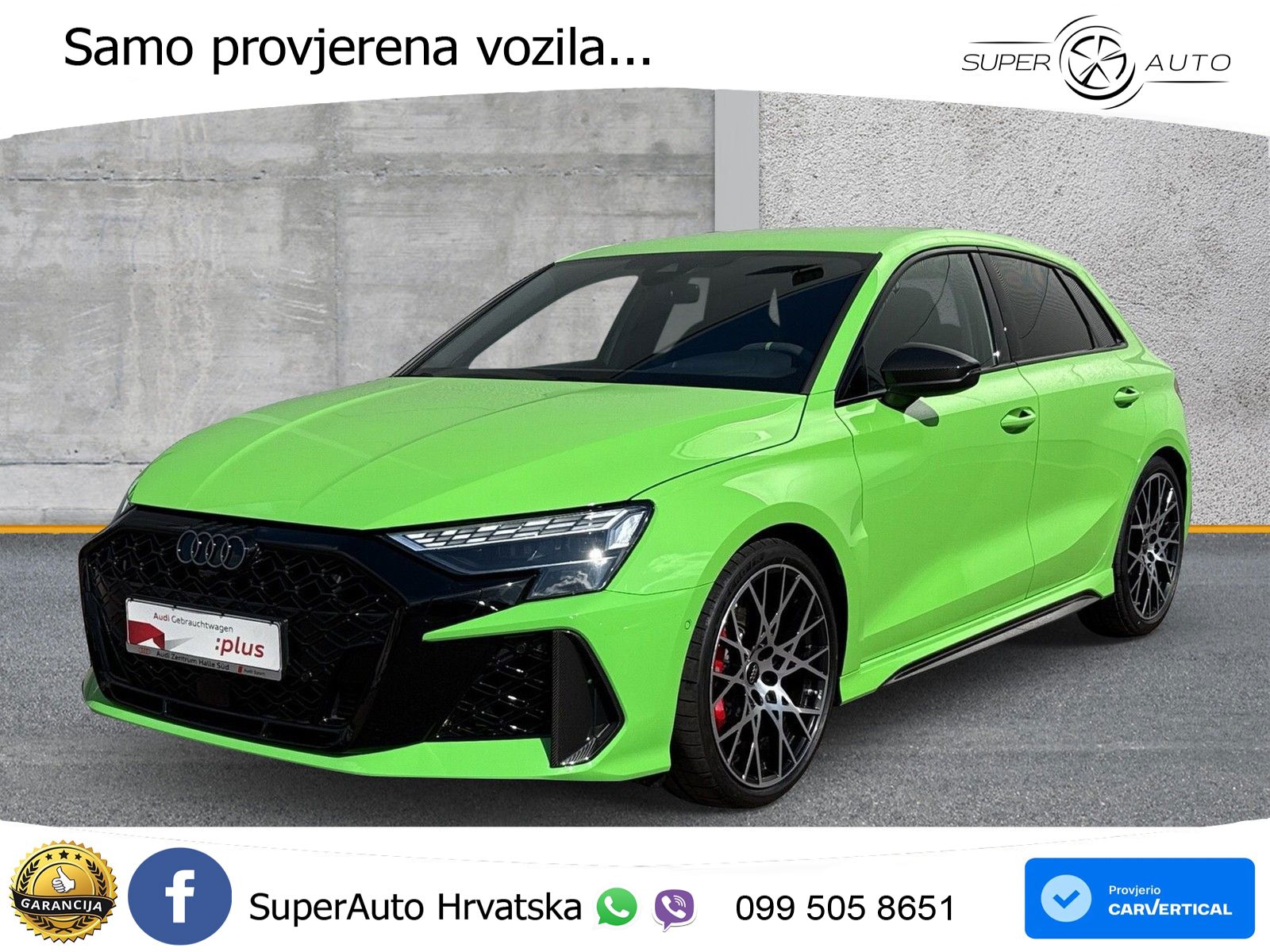 Audi RS3 Sedan 2.5 TFSI (400 KS) quattro S tronic MATRIX+GR SJED+KAM