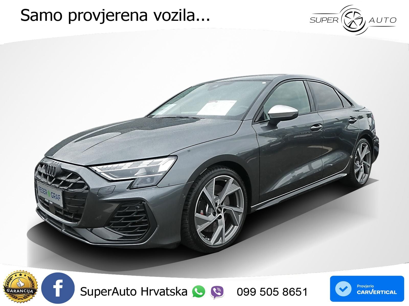 Audi S3 Limuzina 2.0 TFSI (333 KS) quattro S tronic LED+GR SJED+ACC