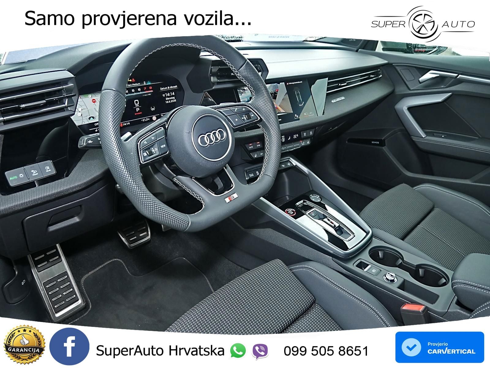 Audi S3 Limuzina 2.0 TFSI (333 KS) quattro S tronic LED+GR SJED+ACC