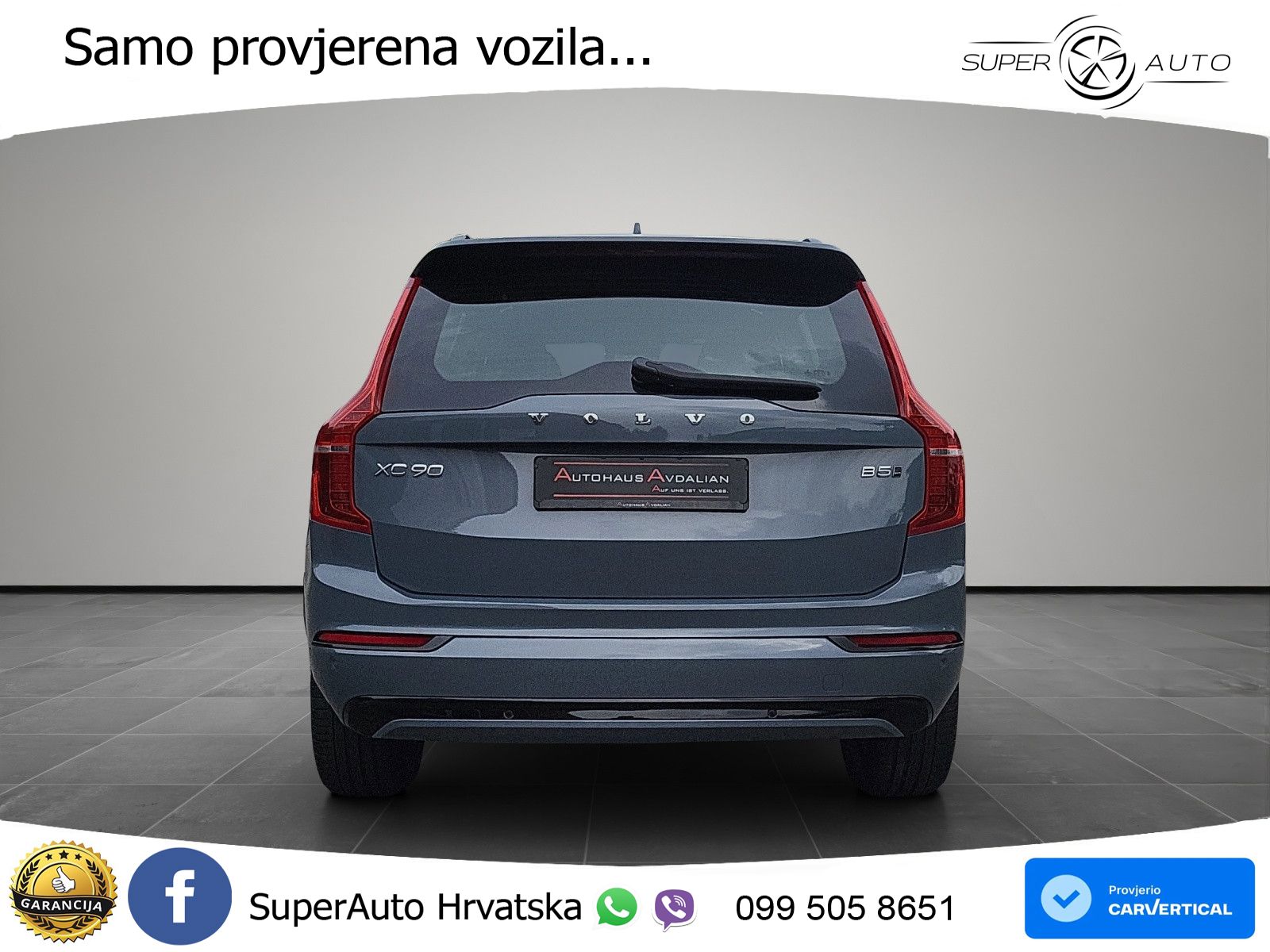 Volvo XC90 2.0 B5 Diesel AWD Automatic ACC+HEAD+4xGR SJED+360+PANO