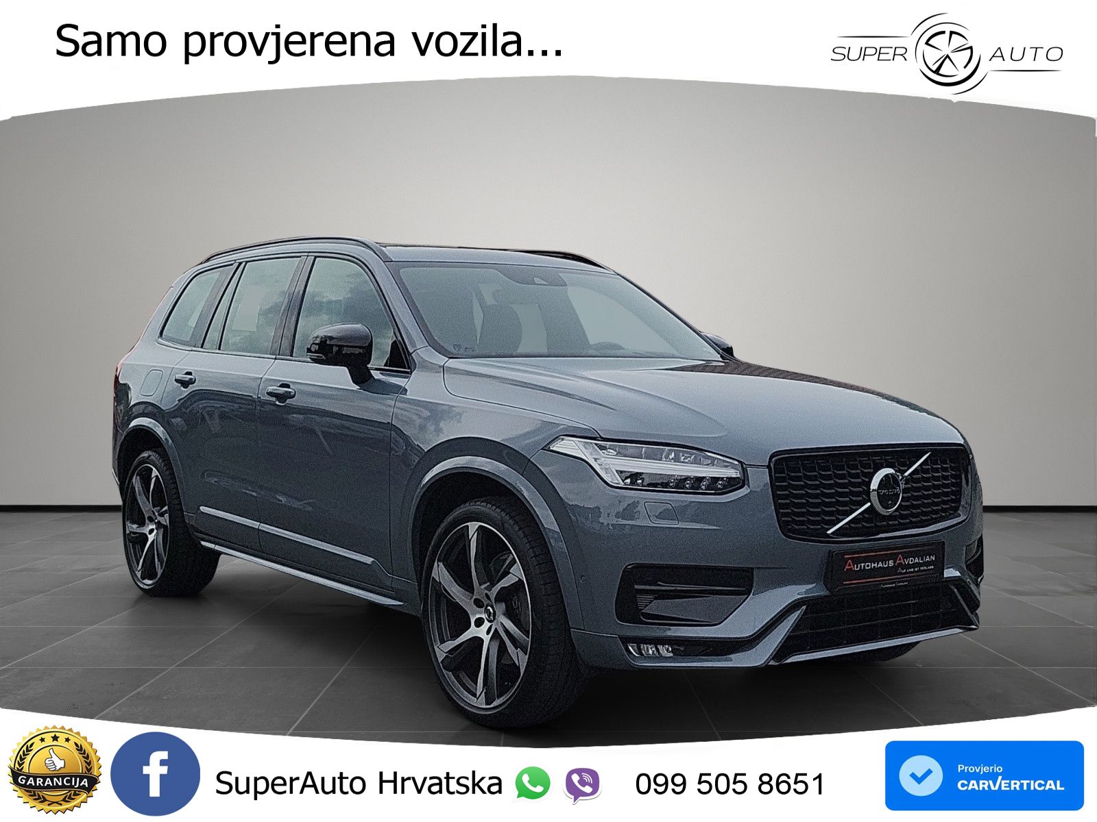 Volvo XC90 2.0 B5 Diesel AWD Automatic ACC+HEAD+4xGR SJED+360+PANO