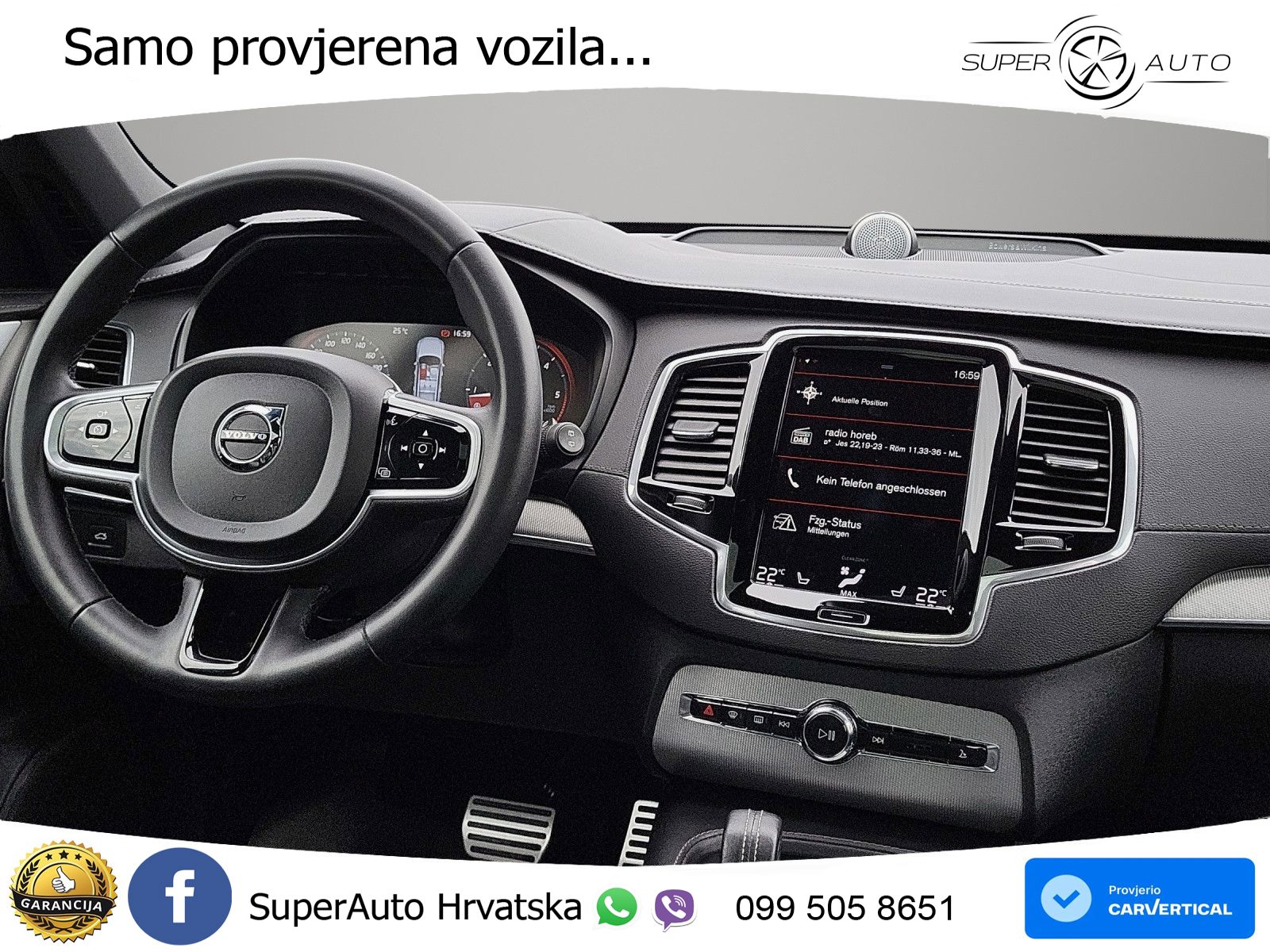 Volvo XC90 2.0 B5 Diesel AWD Automatic ACC+HEAD+4xGR SJED+360+PANO